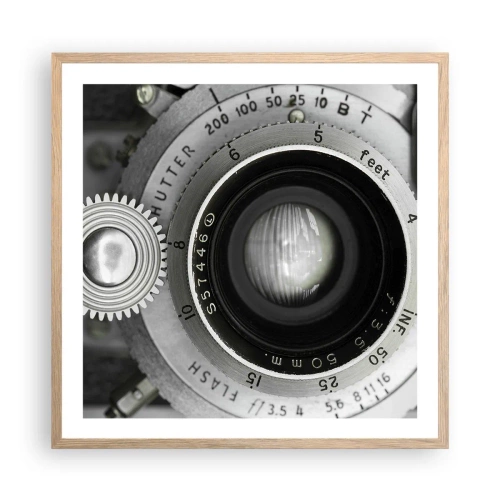 Poszter világos tölgy keretben - Történet Hollywoodról - 60x60 cm