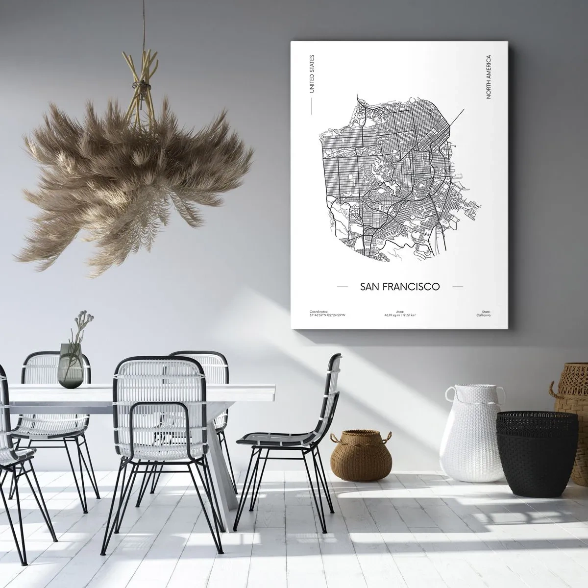 Vászonkép - San Francisco anatómiája - 65x120 cm