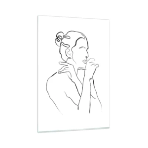 Üveg kép - Akt: érzéki misztérium - 80x120 cm