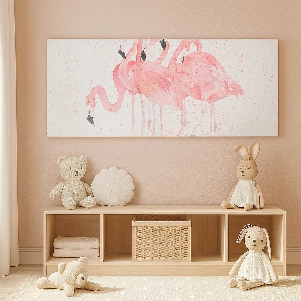 Vászonkép - Rózsaszín együttes - 30x30 cm