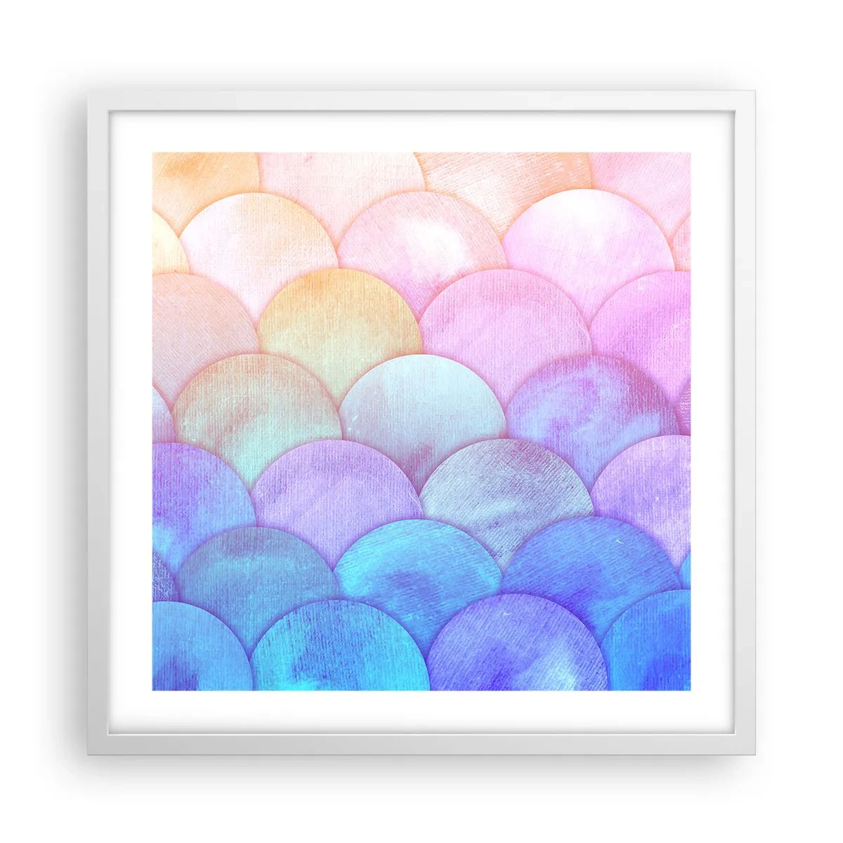 Poszter fekete keretben - Gyöngyház kagyló - 50x50 cm