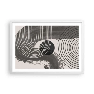Poszter fekete keretben - Az ovális nyer - 70x50 cm
