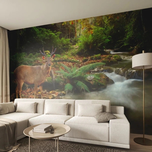 Fotótapéta Standard Eco - üdvözöllek a világomban - Tájkép, Állatok, Szarvas - 450x315 cm
