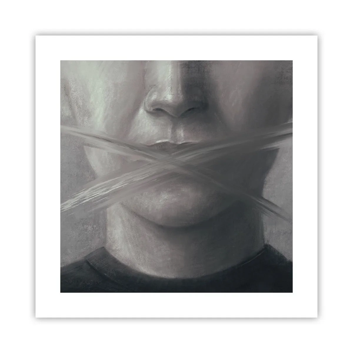 Poszter - Szó nélkül - 40x40 cm