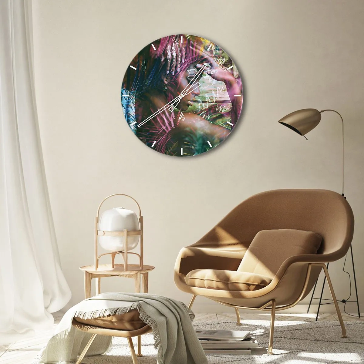 Falióra, Óra - Anyatermészet a dzsungelben - 30x30 cm