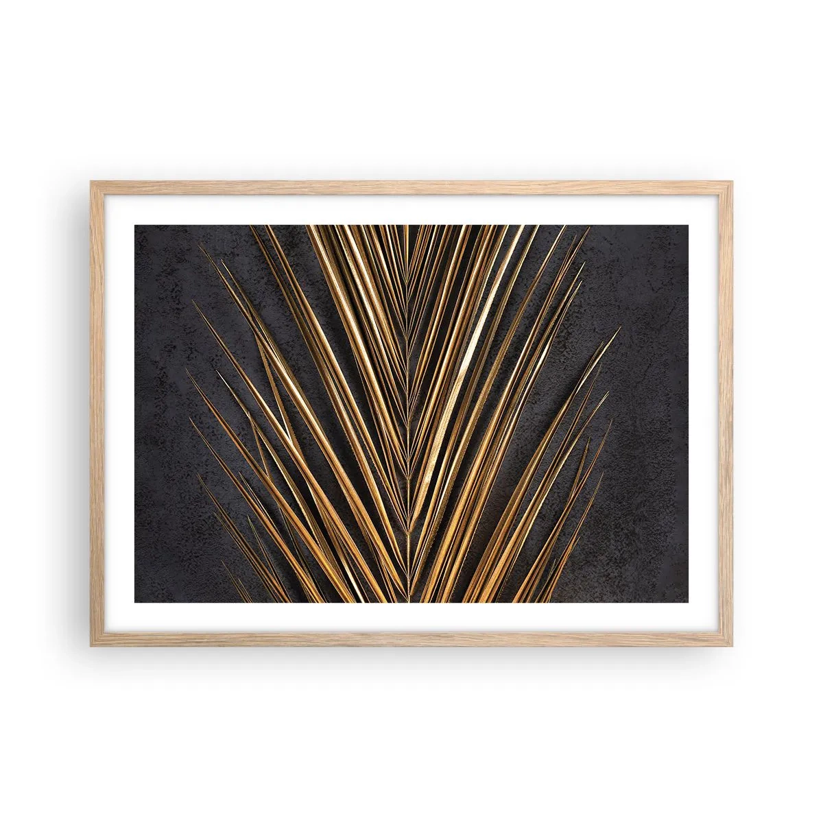 Poszter világos tölgy keretben - A trópusok aranya - 70x50 cm