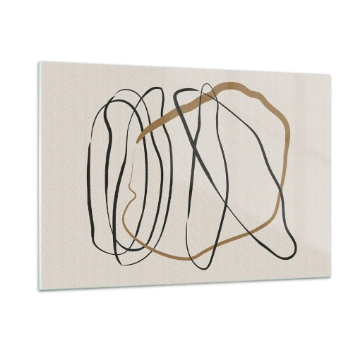 Üveg kép - Kompozíció - birtokló tánc - 120x80 cm