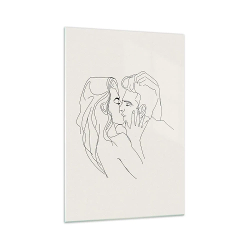 Üveg kép - Összegabalyodva az érzésben - 70x100 cm