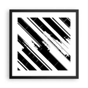 Poszter fehér keretben - Intenzív és dinamikus kompozíció - 40x40 cm