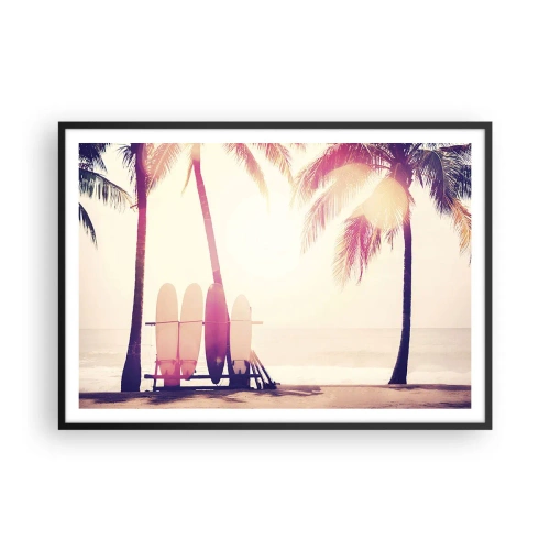Poszter fehér keretben - Ez remek nap lesz - 100x70 cm