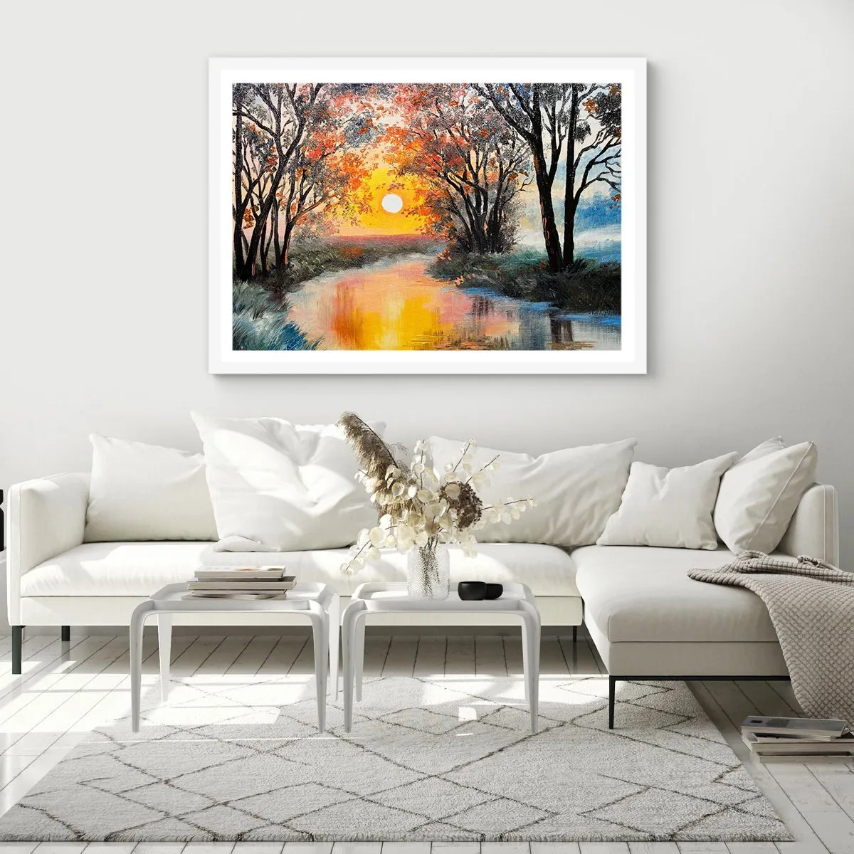 Poszter fekete keretben - Őszi hangulat - 50x40 cm