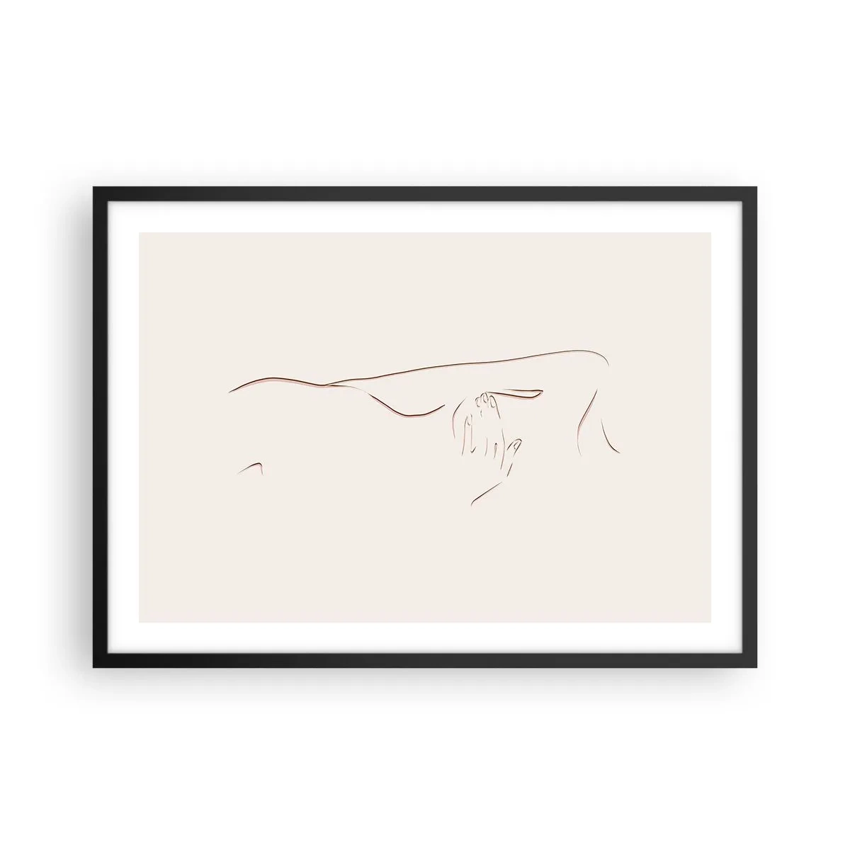 Poszter fehér keretben - A vágy alakja - 70x50 cm