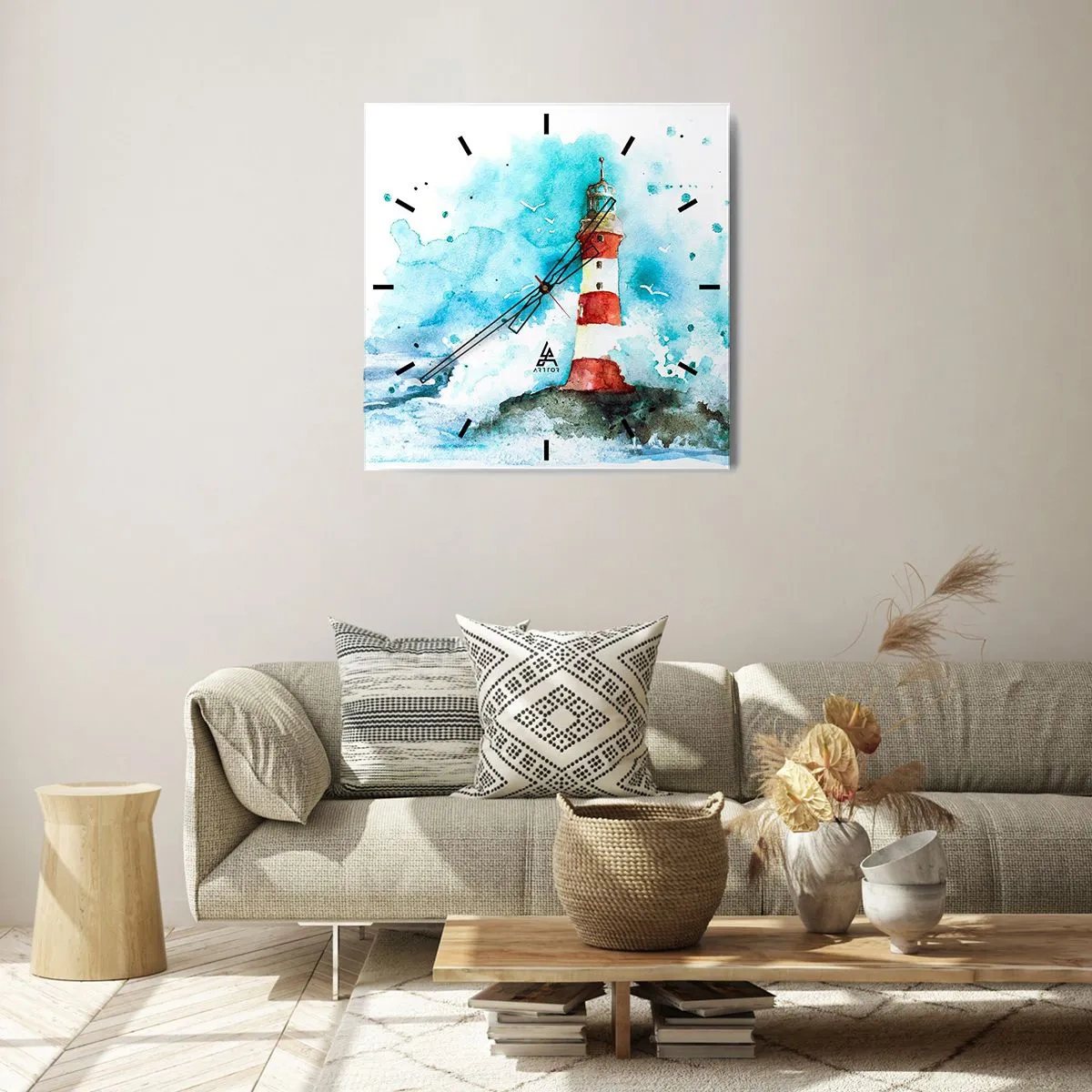 Falióra, Óra - Az elemek egysége - 30x30 cm