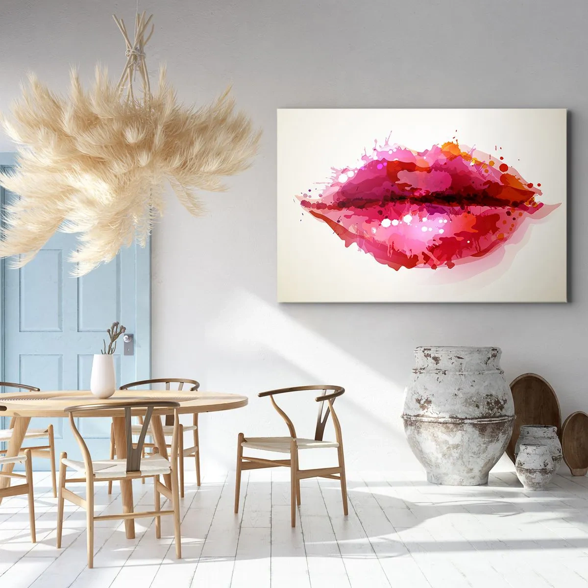 Vászonkép - Vöröses árnyalatú vörös - 120x80 cm