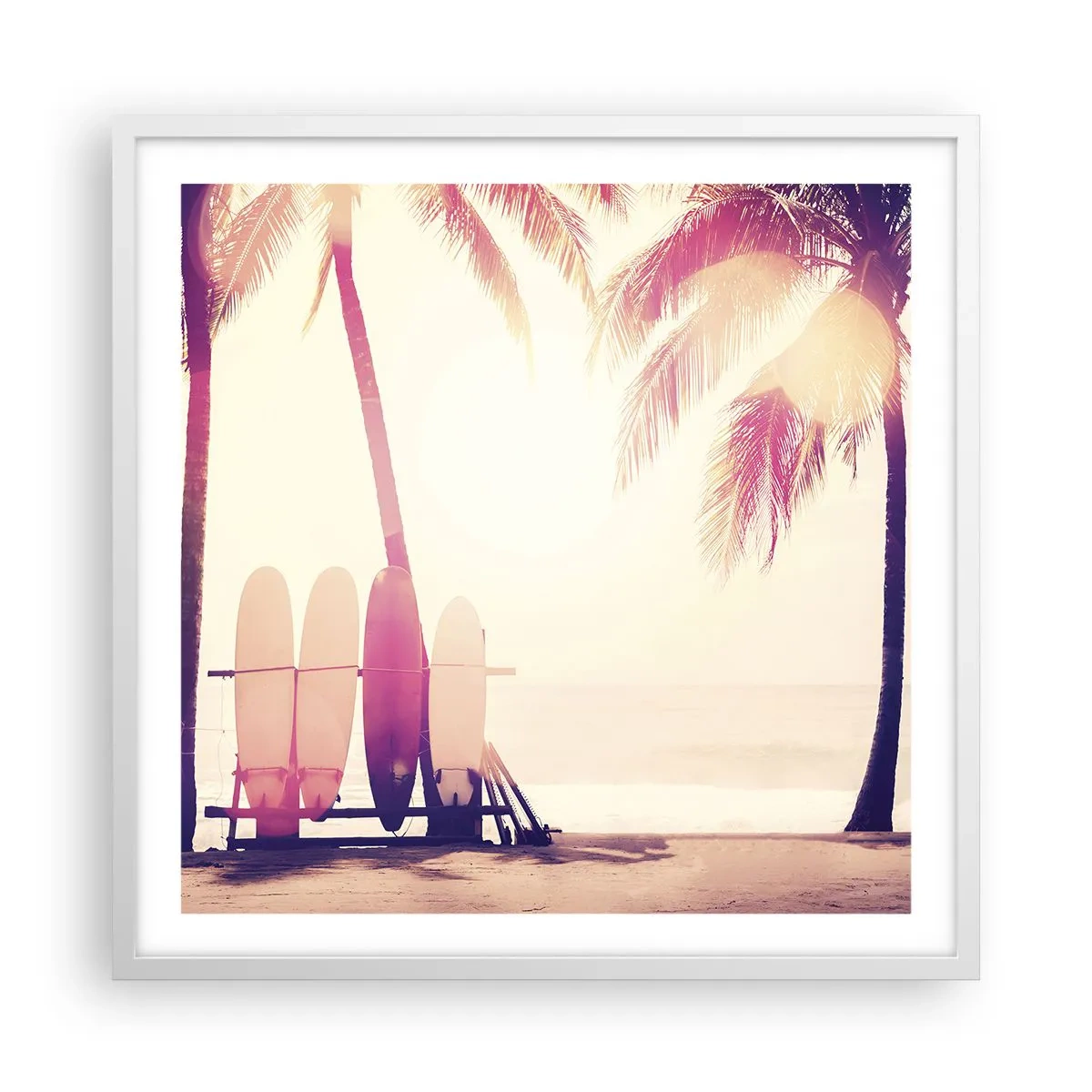 Poszter fekete keretben - Ez  remek nap lesz  - 60x60 cm