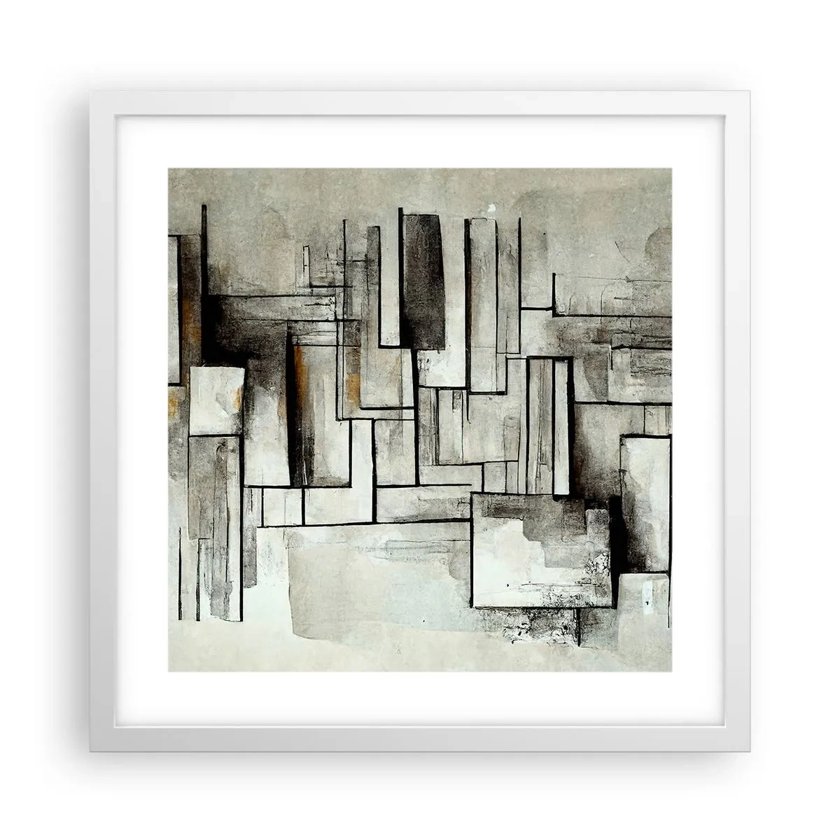 Poszter fekete keretben - Az egyszerűség ereje - 40x40 cm