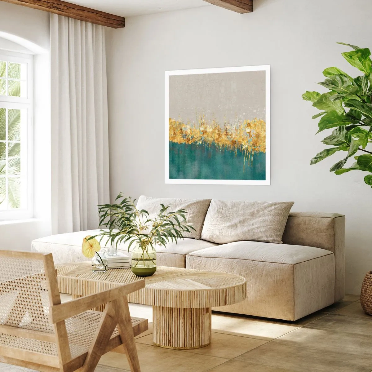 Poszter - Az aranyhatár - 60x60 cm