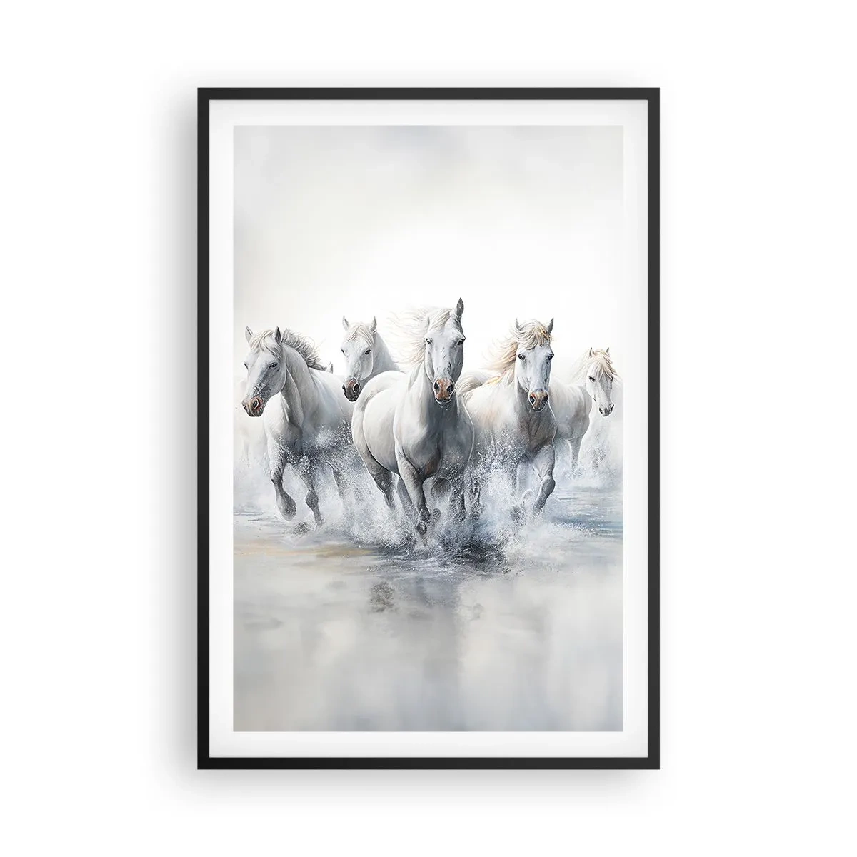 Poszter fehér keretben - Fehér varázslat - 61x91 cm