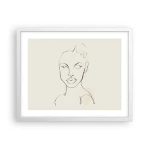 Poszter fekete keretben - Az érzékiség körvonala - 50x40 cm