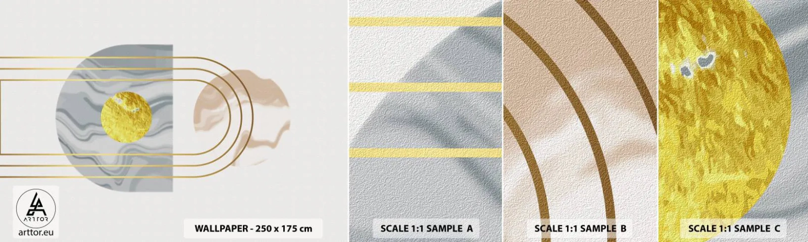 Fotótapéta Minta Öntapadós Deluxe Sticker - Fényerő és ragyogás - Absztrakció, Darab, Grafika - 100x30 cm