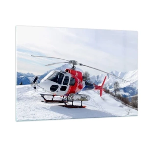 Üveg kép - Mindig készen - 120x80 cm