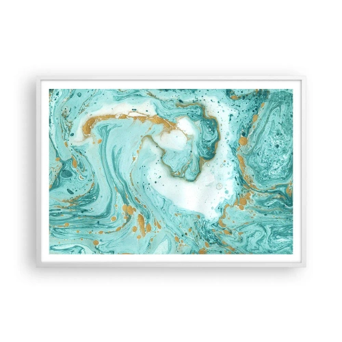 Poszter fekete keretben - Az Edo-korszak nagy hulláma alatt - 100x70 cm