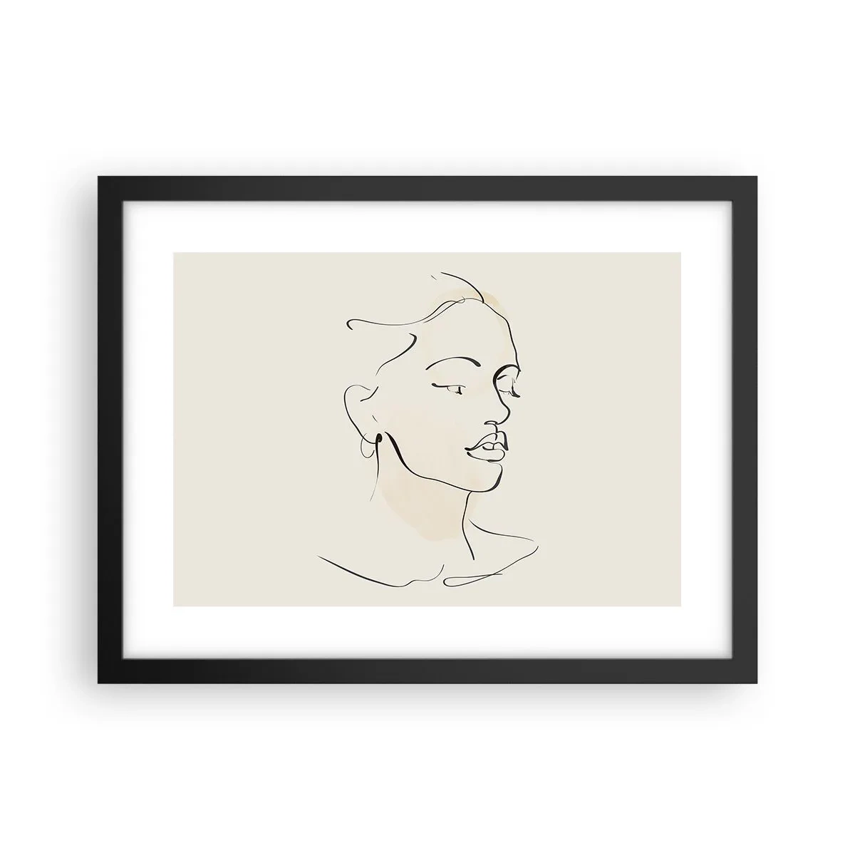 Poszter fehér keretben - Bizonyos vonallal - 40x30 cm