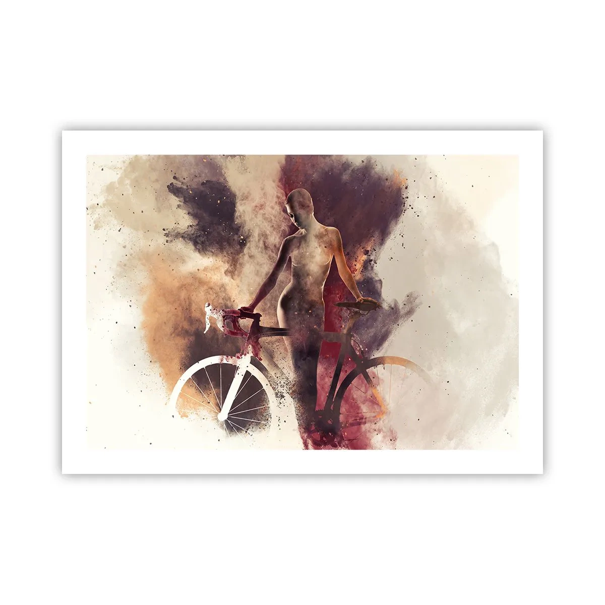 Poszter - Márvány formájú kerékpáros lélek - 70x50 cm