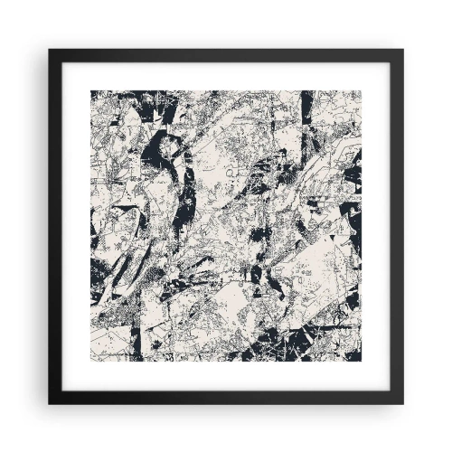 Poszter fehér keretben - Az ellentétek egymásba fonódása - 40x40 cm
