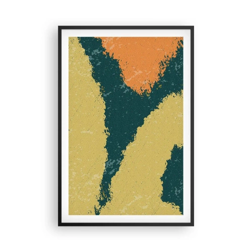 Poszter fehér keretben - Absztrakció - lassú mozgás - 61x91 cm