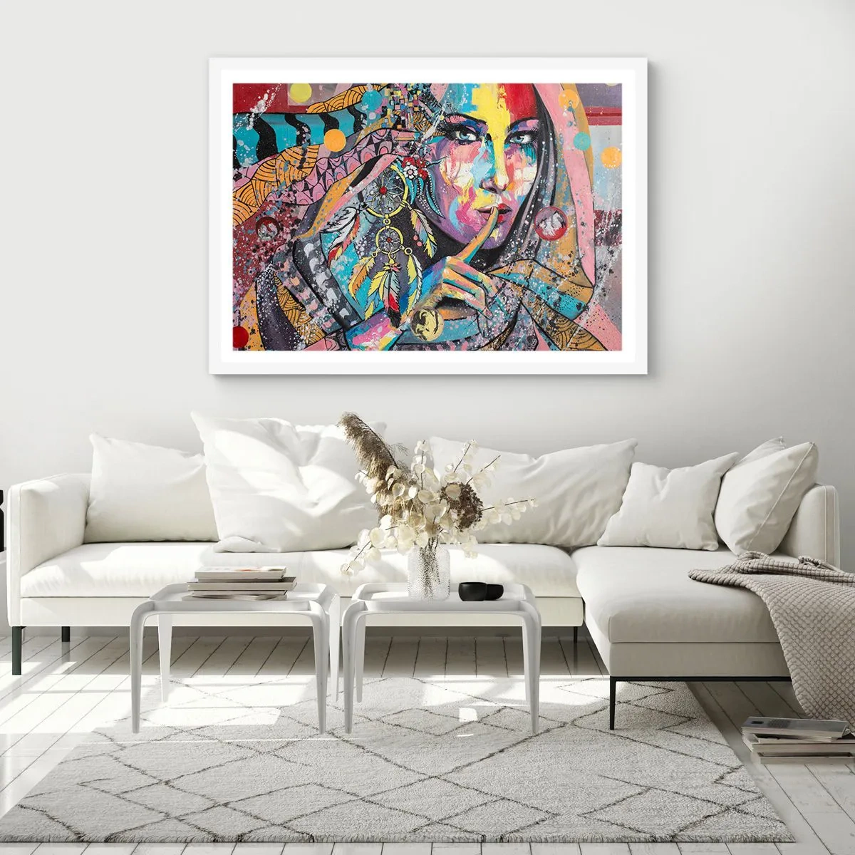 Poszter fekete keretben - Maradj csendben, amíg meg nem érted - 91x61 cm