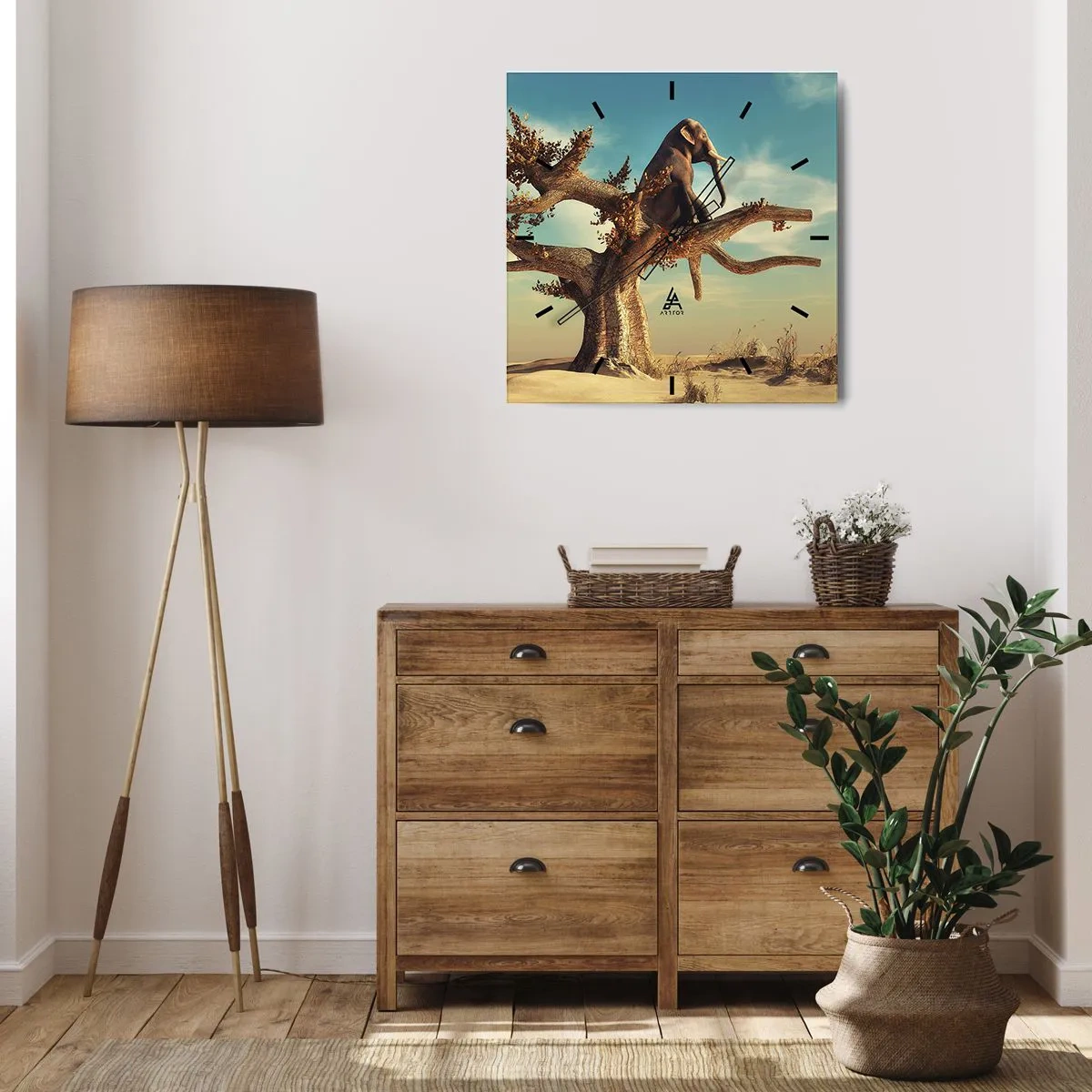 Falióra, Óra - Egy új nézőpont - 40x40 cm