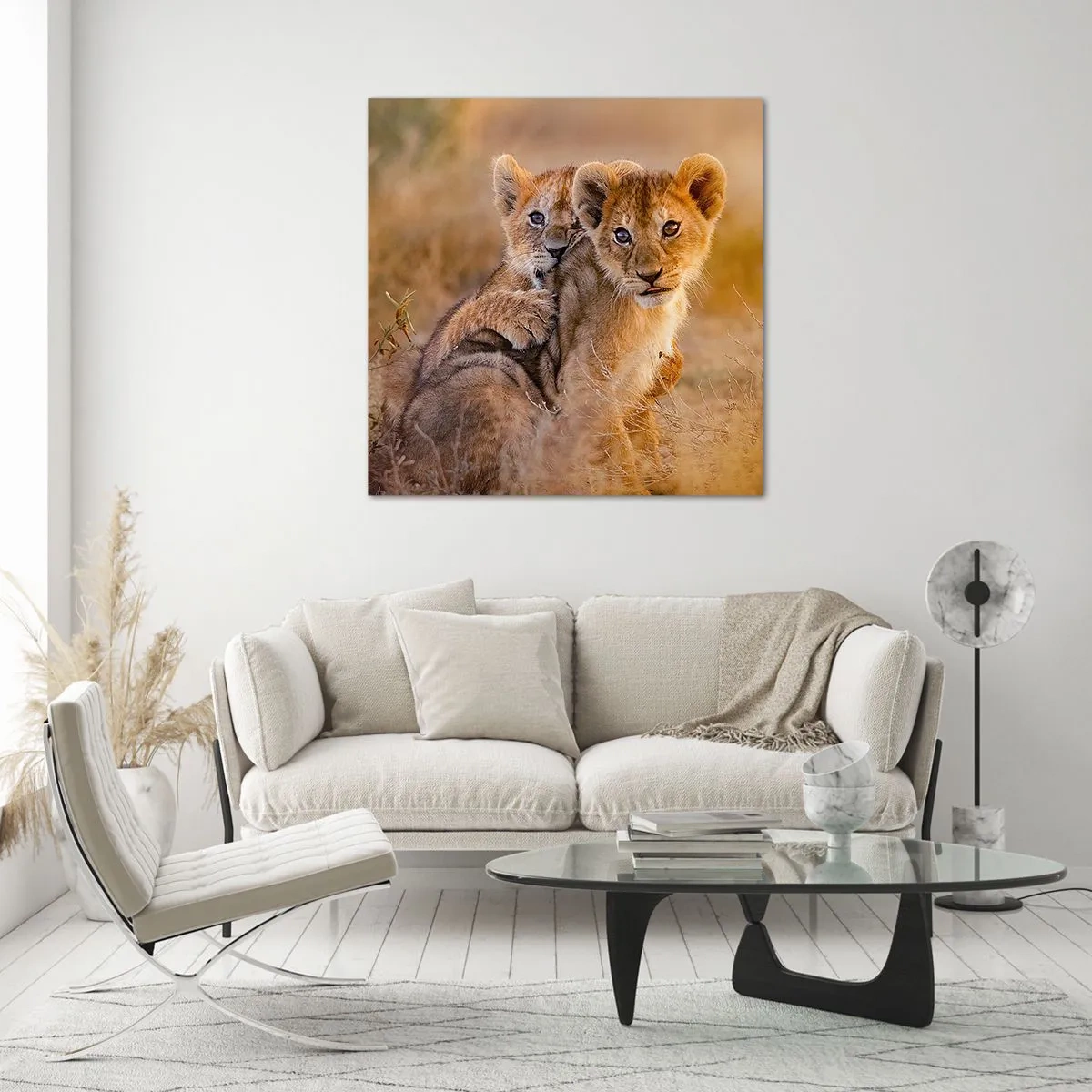 Üveg kép - Ne zavarni! Szórakozunk - 60x60 cm