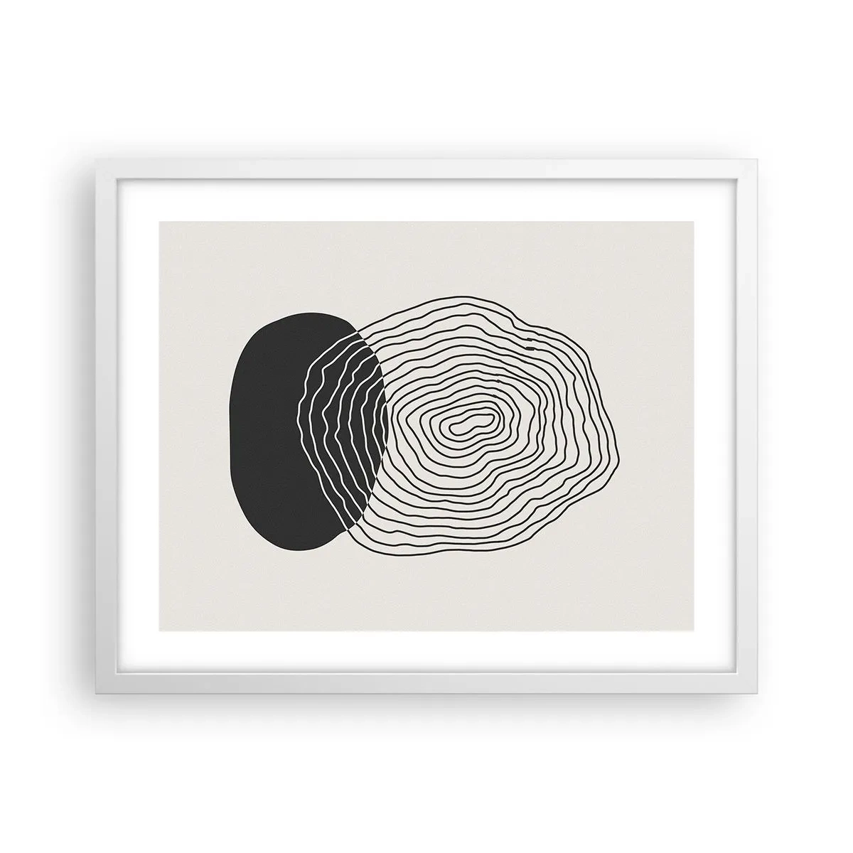 Poszter fekete keretben - Létezés és rángatózás - 50x40 cm