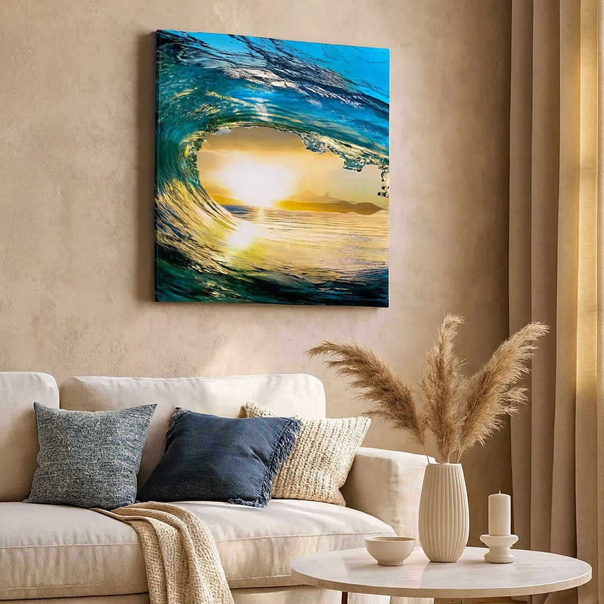 Vászonkép - Smaragd-arany kristályban - 30x30 cm