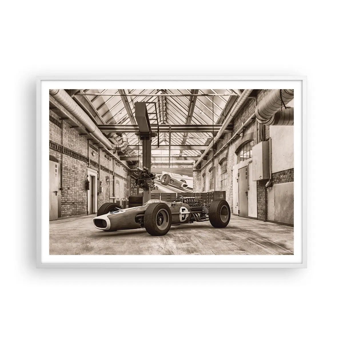 Poszter fekete keretben - A győztes pihenője - 100x70 cm