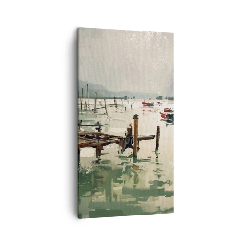 Vászonkép - Leöntött olvasztott holddal - 45x80 cm