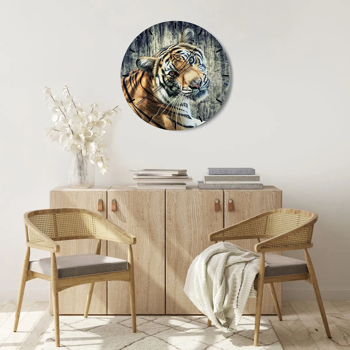 Falióra, Óra - Portré a fénysugárban - 40x40 cm