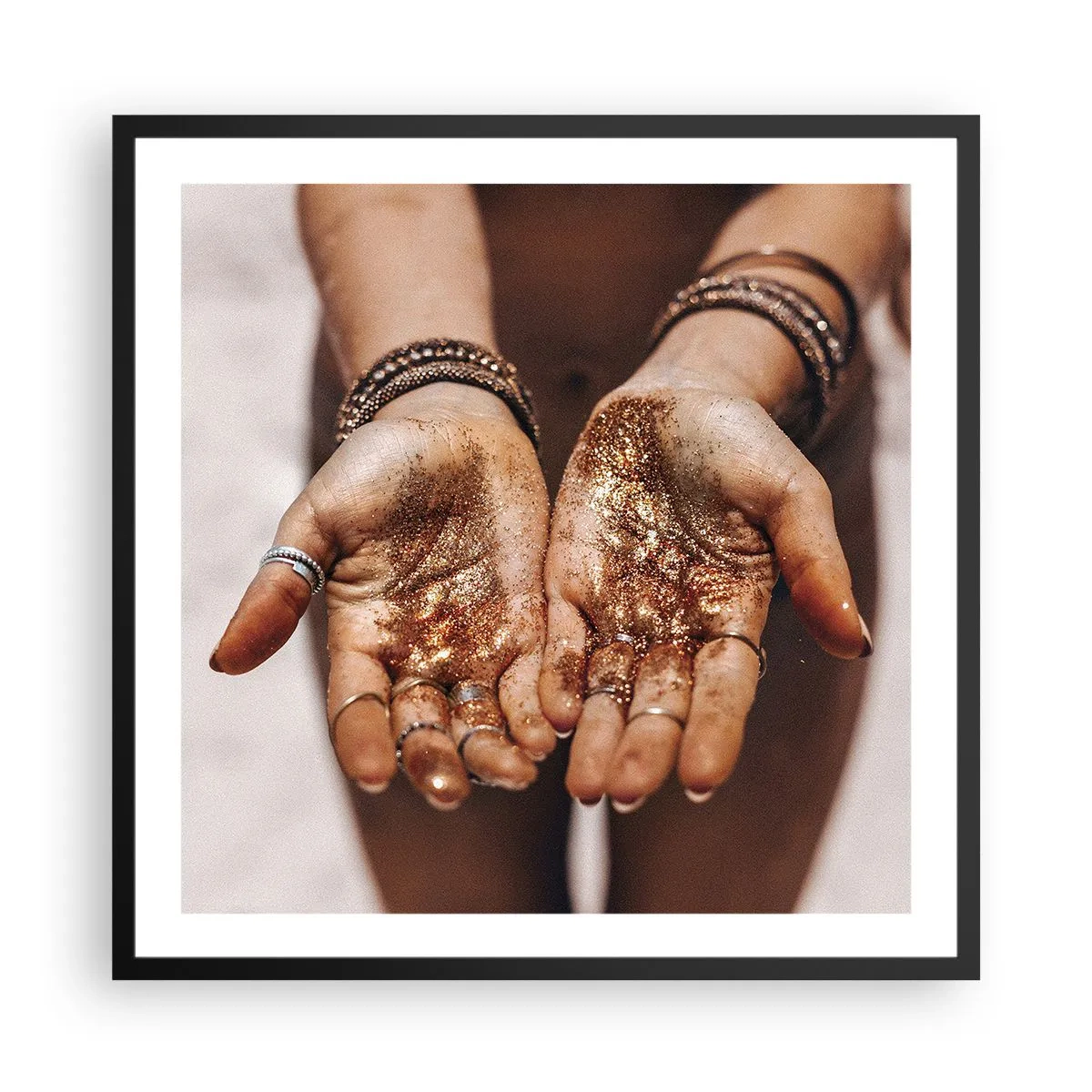 Poszter fehér keretben - Ajándék neked - 60x60 cm