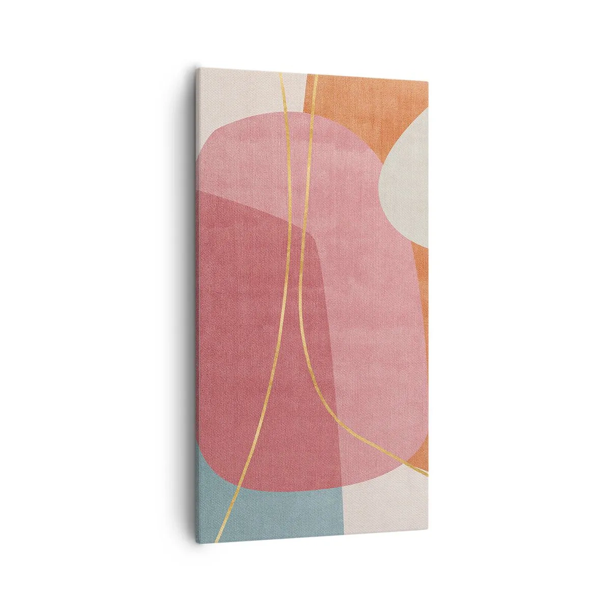 Vászonkép - Pasztell kompozíció aranyszálakkal - 55x100 cm