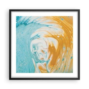 Poszter fehér keretben - Pasztell örvény - 50x50 cm