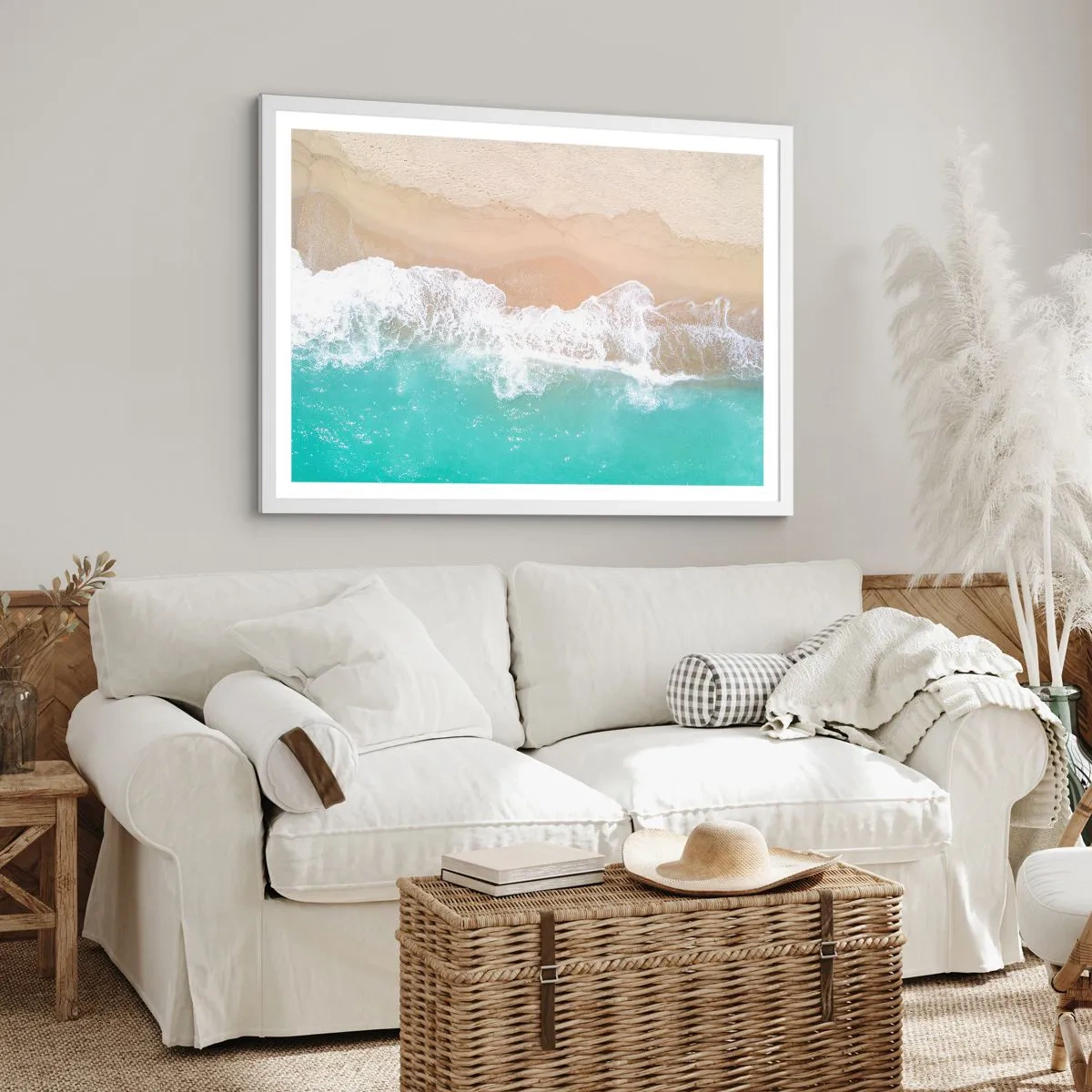 Poszter fekete keretben - Simogató érintés - 91x61 cm