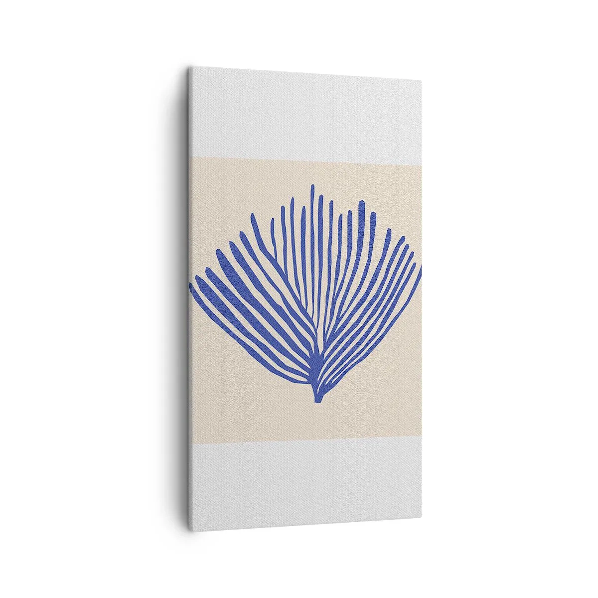 Vászonkép - Kék legyező - 45x80 cm