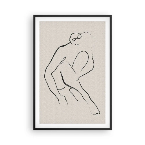 Poszter fehér keretben - Intim vázlat - 61x91 cm