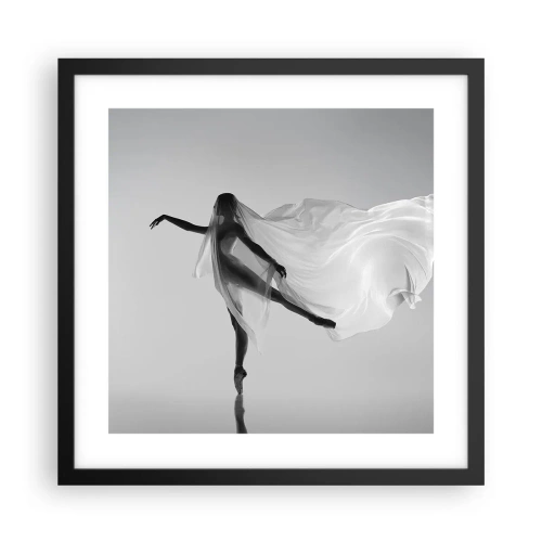 Poszter fehér keretben - Könnyedség és kecsesség - 40x40 cm