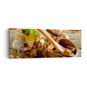 Vászonkép - Akár frissen, akár sósan, vagy az őszi szezonban... - 140x50 cm