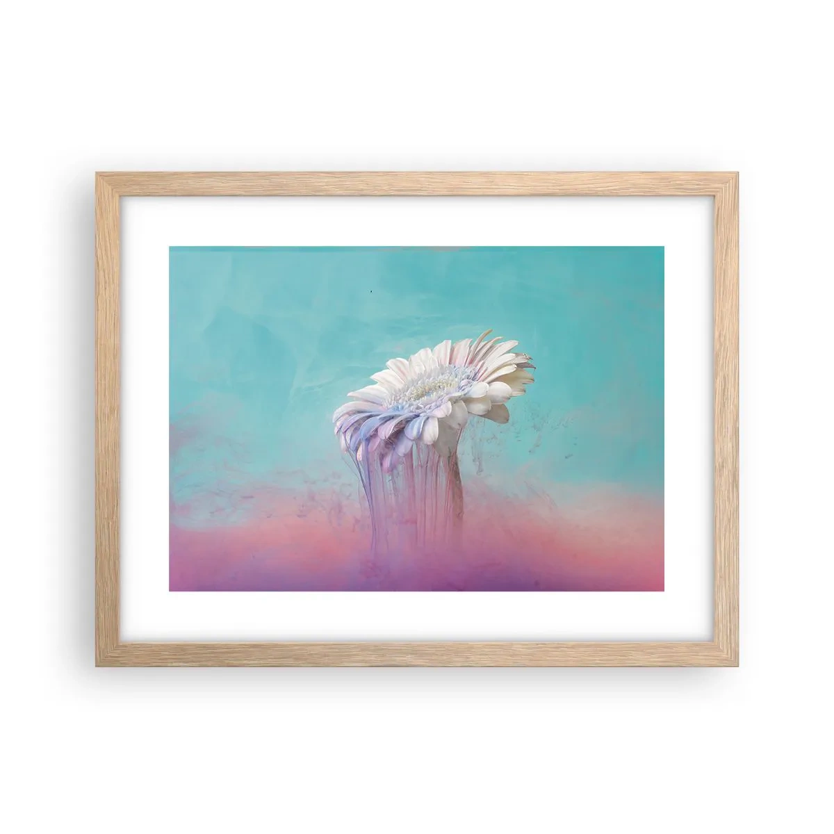 Poszter világos tölgy keretben - A virág alvilág - 40x30 cm