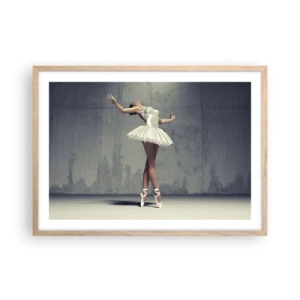 Poszter világos tölgy keretben - Könnyű, mint a madár - 70x50 cm