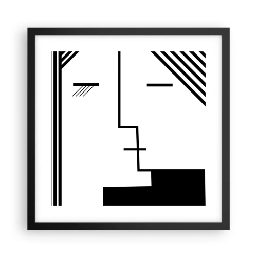 Poszter fehér keretben - Egyszerűen egy csók - 40x40 cm