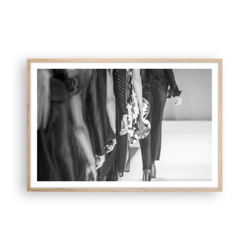 Poszter világos tölgy keretben - Stílusos felvonulás - 91x61 cm